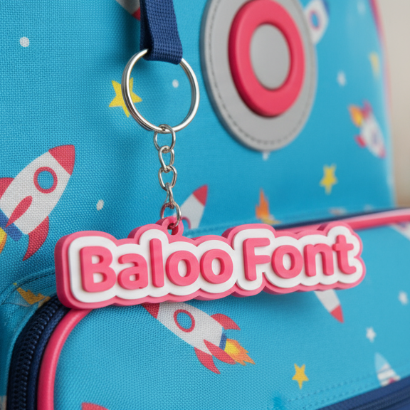 3D Printed Personalised Keychains in Vibrant Colors