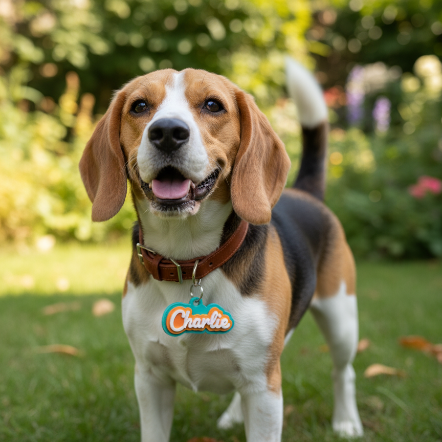 3D Printed Pet Name Tag - Customizable and Unique Designs for Your Pet