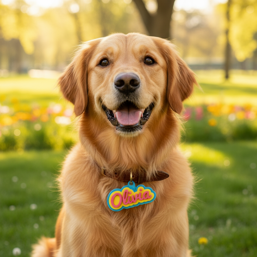 3D Printed Pet Name Tag - Customizable and Unique Designs for Your Pet