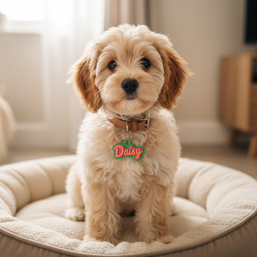 3D Printed Pet Name Tag - Customizable and Unique Designs for Your Pet